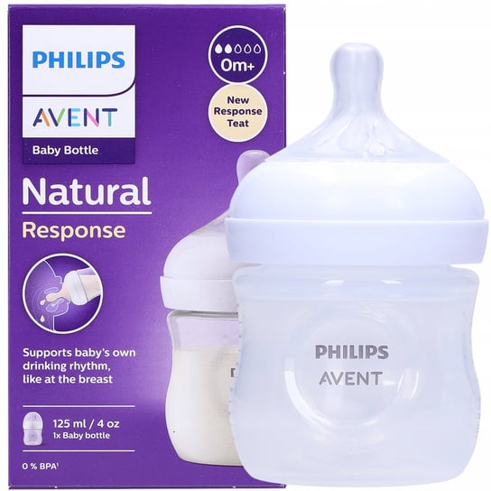Avent Butelka Natural Response 125Ml 0M+ 900/01 Philips Avent