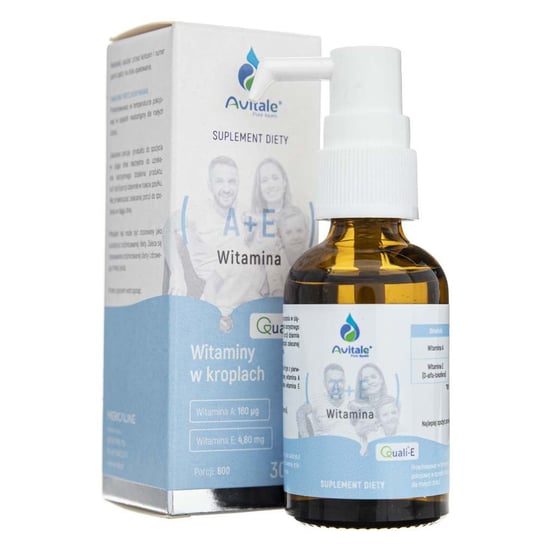 Avitale Witamina A+E QualiE - Suplementy diety, 30ml Aliness