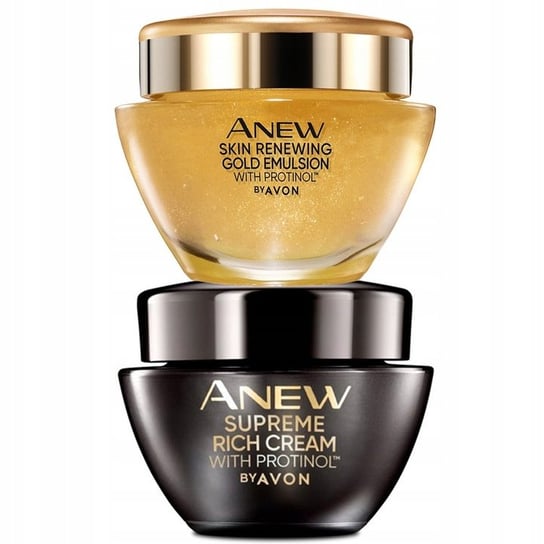 Avon Anew Ultimate, Odmładzający zestaw kosmetyków, krem z Protinolem Supreme, 50ml + emulsja na noc z Protinolem, 50ml AVON