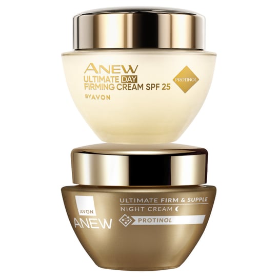 Avon Anew Ultimate, Ujędrniający zestaw kosmetyków, krem na noc z Protinolem, 50ml + krem na dzień z Protinolem, 50ml AVON