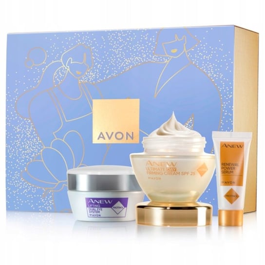 Avon Anew Ultimate, Zestaw kosmetyków do twarzy, krem na dzień, 50ml + krem pod oczy, 20ml + serum do twarzy, 10ml AVON