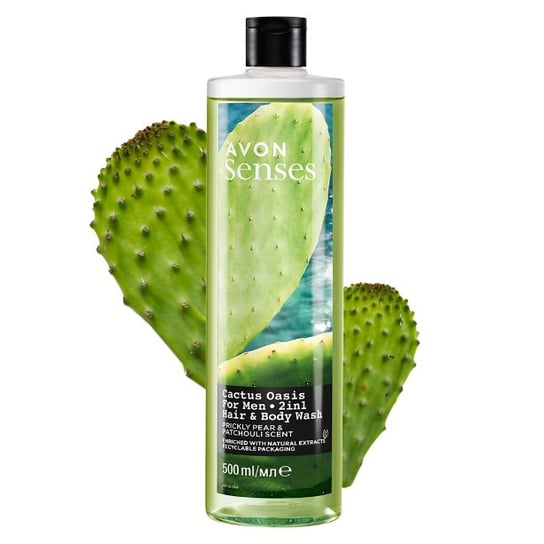 Avon, Cactus Oasis Figa Paczula, Żel Pod Prysznic, 500 ml AVON