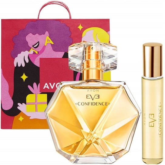 Avon, Eve Confidence, Zestaw perfum, woda perfumowana, 50ml + perfumetka, 10ml AVON