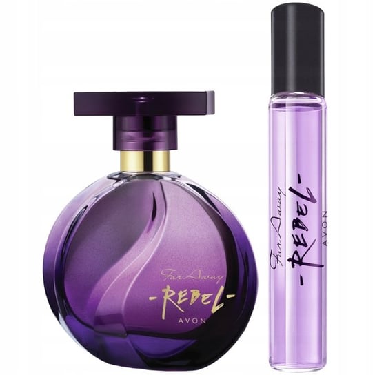 Avon, Far Away Rebel, Zestaw perfum, woda perfumowana, 50ml + perfumetka, 10ml AVON