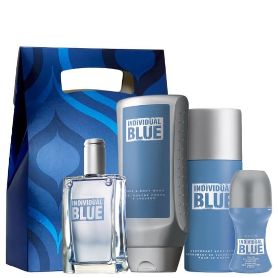 Avon, Individual Blue, zestaw kosmetyków, 4 szt. AVON
