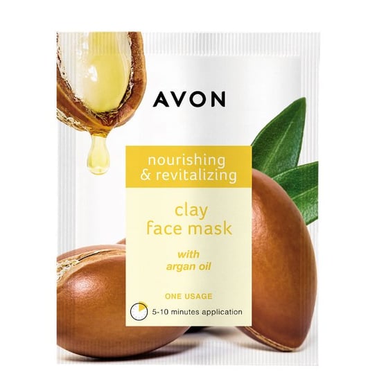 Avon, Maska do twarzy nawiżająca glinka argan AVON