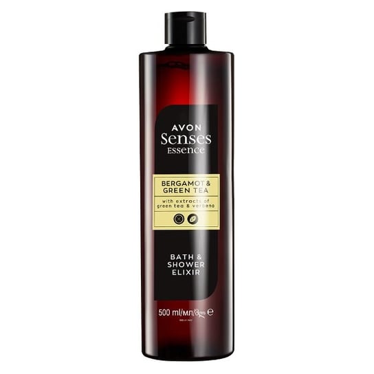 Avon Senses Essence, Eliksir do kąpieli dla kobiet, Bergometka & zielona herbata, 500ml AVON