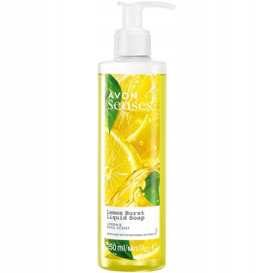 Avon Senses, Lemon Burst, Mydło w płynie do rąk, Cytryna & bazylia, 250ml AVON