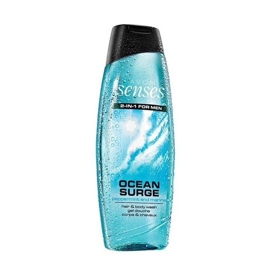 Avon, Senses Ocean Surge, żel pod prysznic dezodorujący, 500 ml AVON