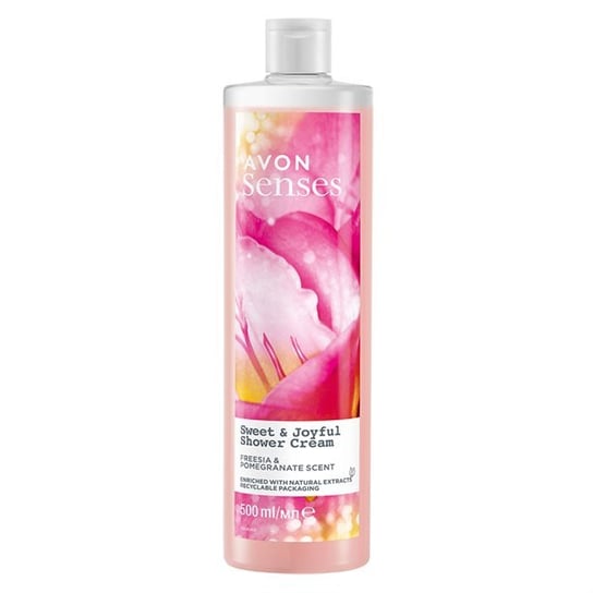 Avon Senses, Sweet & Joyful, żel pod prysznic damski, Frezja Granat, 500ml AVON