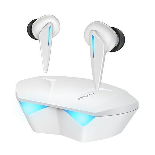 AWEI słuchawki Bluetooth 5.0 T23 TWS + stacja dokująca gamingowe biały/white Awei