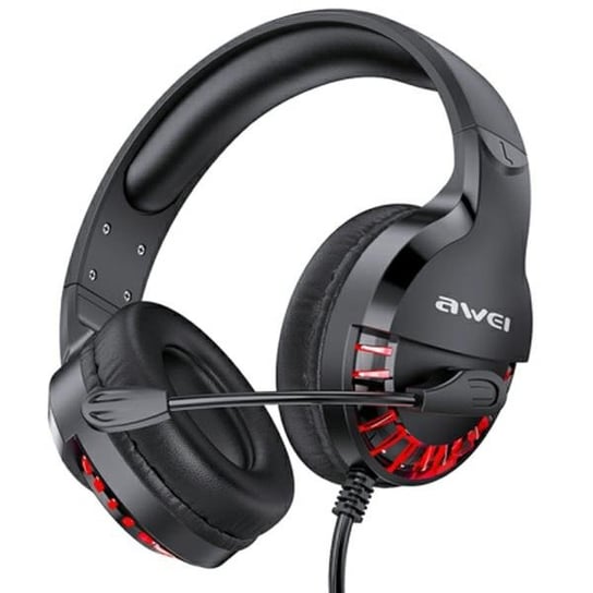 AWEI słuchawki gaming ES-770i nauszne gamingowe z mikrofonem czarny/black Awei