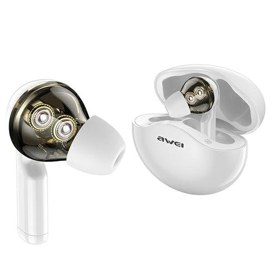 AWEI słuchawki sportowe Bluetooth T12 TWS białe/white Awei