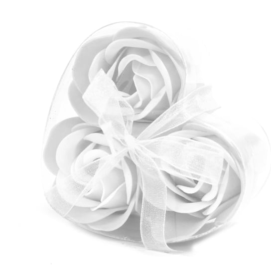 AWGifts, Zestaw 3 różowych, cieniowanych, białych róż na Dzień Kobiet AWGifts