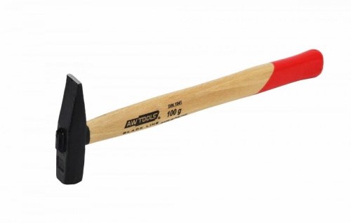 AWTOOLS MŁOTEK ŚLUSARSKI 0,1 kg TRZONEK DREWNIANY BLACK LINE AWTOOLS