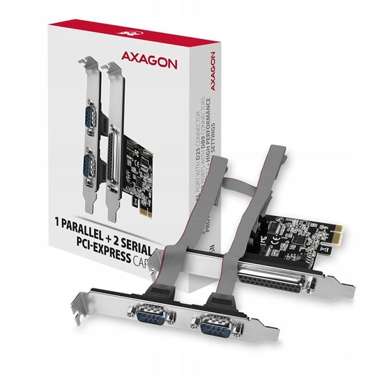 AXAGON Adapter PCIe 2x rs232 + port równoległy Inna marka