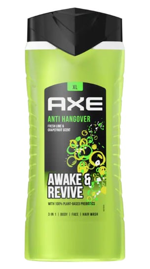 Axe, Anti Hangover 3in1, żel pod prysznic, 400 ml Axe