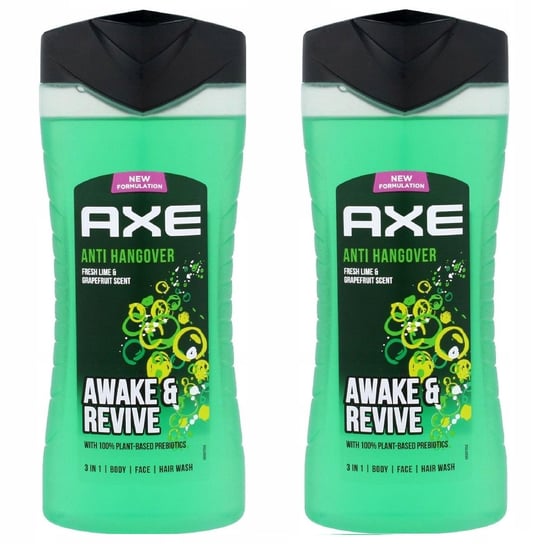 Axe, Anti Hangover, Żel pod prysznic, 2x400ml Axe