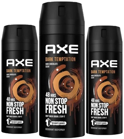 Axe, Dark Temptation, Dezodorant W Aerozolu, 3x150ml Axe