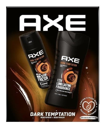 Axe, Dark Temtation, Zestaw Prezentowy, Dezodorant Spray 150ml + Żel Pod Prysznic 250ml Axe
