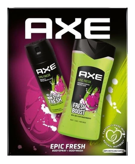 Axe, Epic Fresh, Zestaw Prezentowy, Dezodorant Spray 150ml + Żel Pod Prysznic 250ml Axe