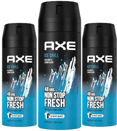 Axe Ice Chill, Dezodorant W Aerozolu, 3x150ml Axe