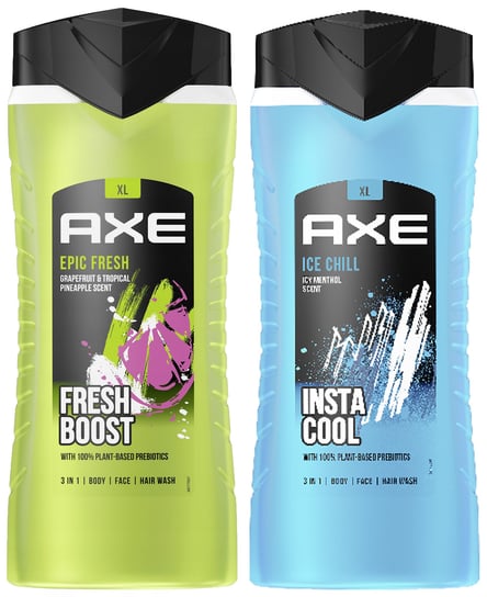 Axe, Żel pod prysznic MIX Ice Chill + Epic Fresh, 2 szt. Axe