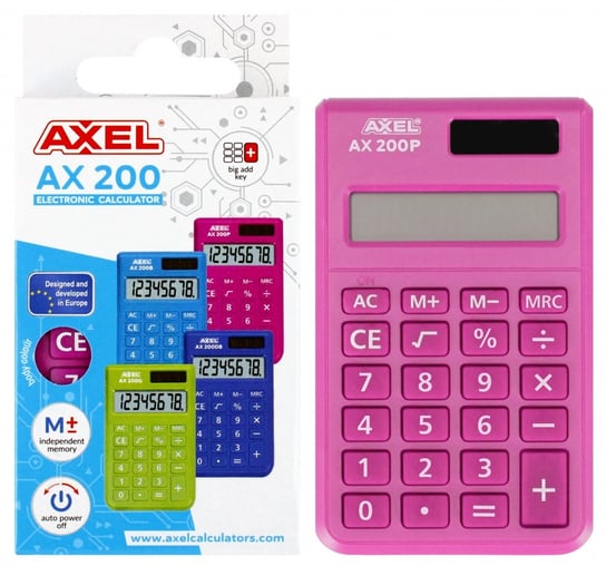 Axel, Kalkulator AX-200 różowy Axel