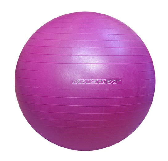 Axer Fit, Piłka gimnastyczna, Anti-burst, fioletowa, 55 cm Axer Fit