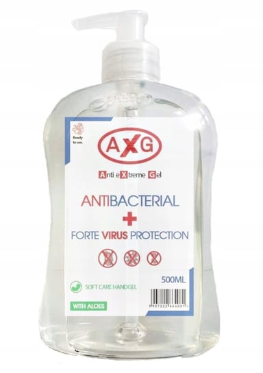 AXG, żel antybakteryjny i antywirusowy, 500 ml AXG