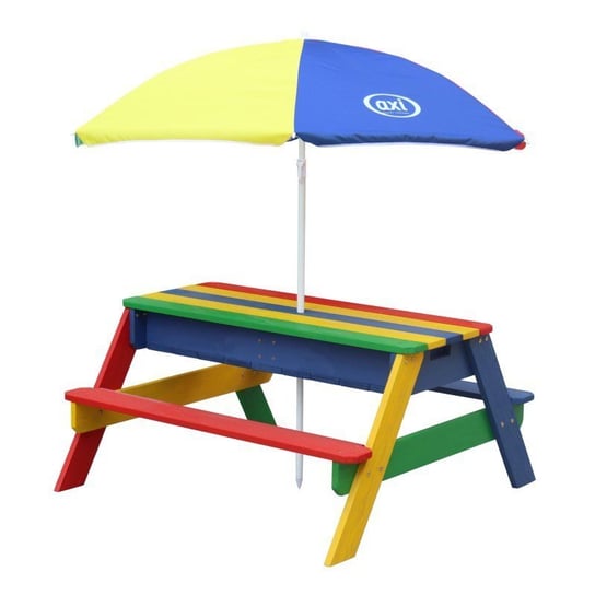Axi, stół kolorowy z parasolem AXI