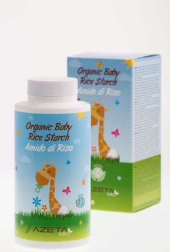 Azeta Bio, Organiczna skrobia ryżowa do kąpieli dla niemowląt, 100 g Azeta Bio