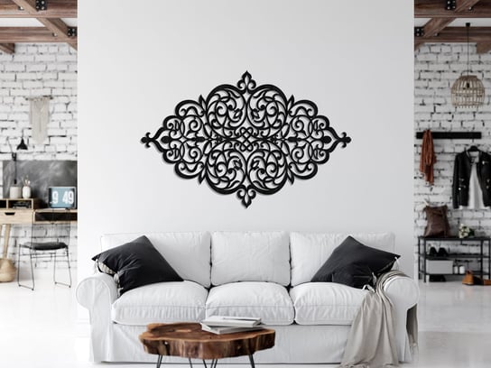 Ażurowy Panel Dekoracyjny, Arabeska, Styl Marokański, Ornament, Dekoracja Ścienna 3D, Czarny ORNAMENTI