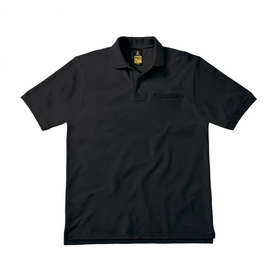 B&C Męska Koszulka Polo Energy Pro (XL 8,5-9 / Czarny) B&C