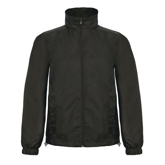 B&C Męska Wiatrówka ID.601 Midseason Windbreaker (S (52-55 Cm) / Czarny) B&C