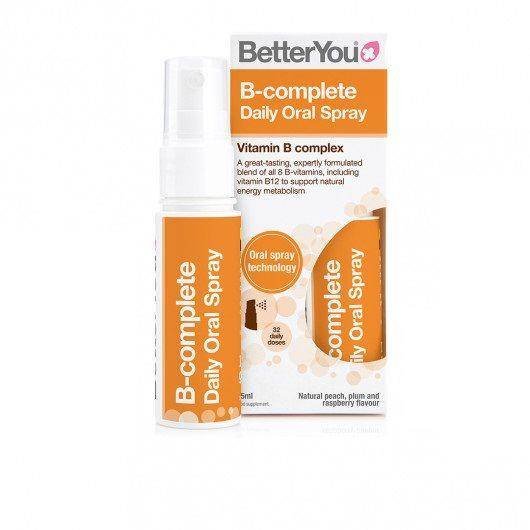 B-Complete Daily Oral Spray - Kompleks Witamin z grupy B w sprayu (25 ml) BetterYou
