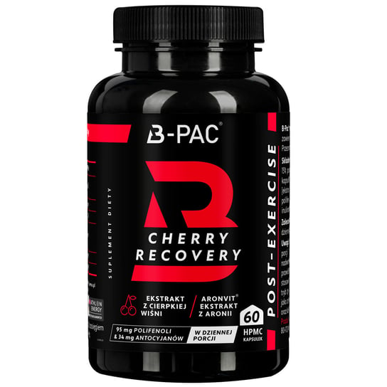 B-PAC® Cherry Recovery - Suplement diety, 60 kaps. HPMC AronPharma