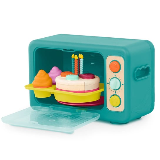 B.Toys Akcesoria do kuchni dla dzieci Mini Chef Bake a Cake Playset Piekarnik z tortem i odgłosami B.Toys