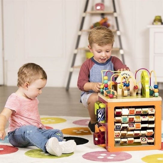 B.Toys, kostka edukacyjna z alfabetem Zany Zoo B.Toys