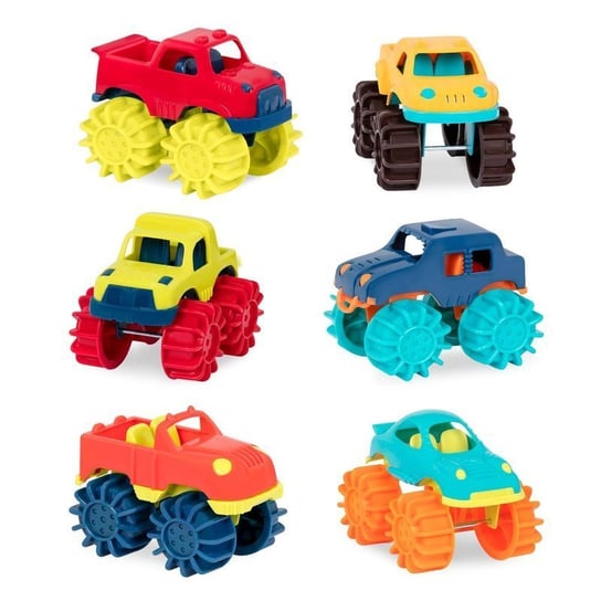 B. Toys, Thunder Monster – Monster Trucks – zestaw 6 Monster Trucków, 2+ B.Toys