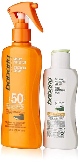 Babaria, Aloe Sun Screen, Spray Krem Przeciwsłoneczny, 2 szt. Babaria