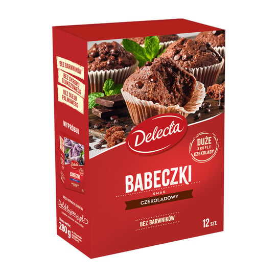 Babeczki czekoladowe DELECTA z kroplami czekolady 280 g Delecta