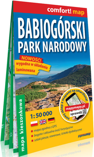 Babiogórski Park Narodowy. Mapa turystyczna 1:50 000 Opracowanie zbiorowe