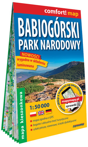 Babiogórski Park Narodowy. Mapa turystyczna 1:50 000 Opracowanie zbiorowe