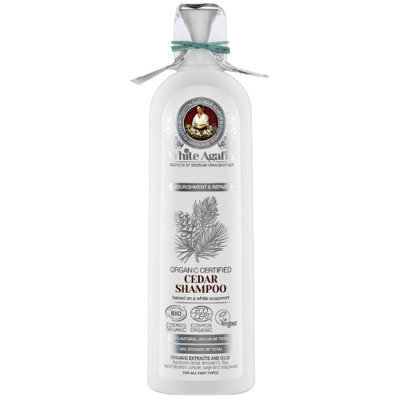 Babuszka Agafia, Biała Agafia, szampon cedrowy do włosów odżywianie i regeneracja, 280 ml Babuszka Agafia