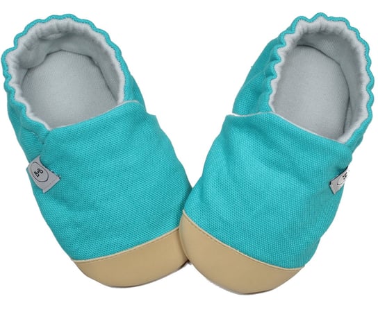 Baby Bisous, Kapcie dziecięce, Ocean Blue Beige, rozmiar 18 Baby Bisous