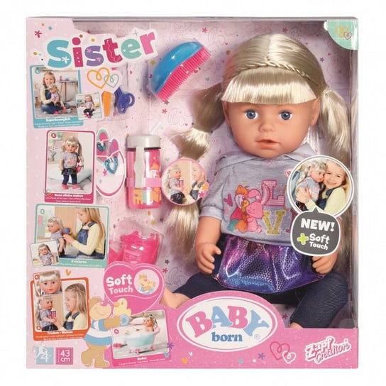 Baby Born, lalka interaktywna Siostrzyczka Baby Born