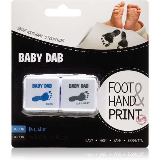 Baby Dab Foot & Hand Print Blue & Grey farba do odcisków dłoni 2 szt. Inna marka