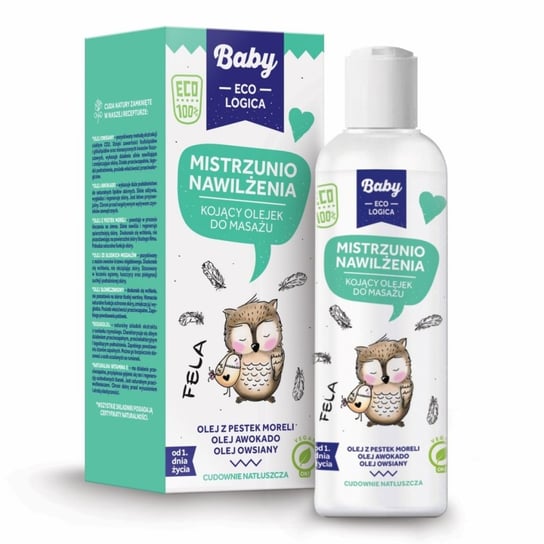 Baby Ecologica, Mistrzunio Nawilżenia, kojący olejek do masażu dla dzieci, 150 ml Baby Ecologica