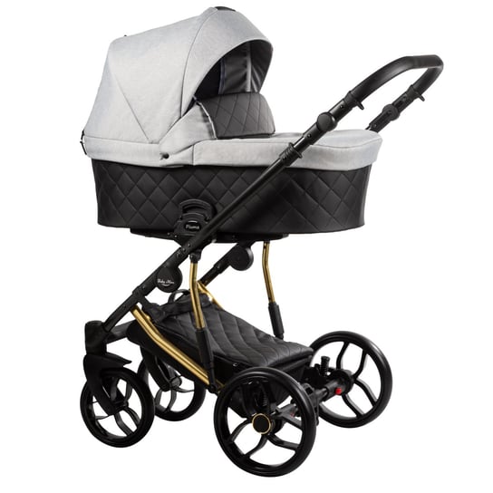 Baby Merc, wózek wielofunkcyjny Piuma-Limited Edition 2w1 Czarno/Szary Baby Merc